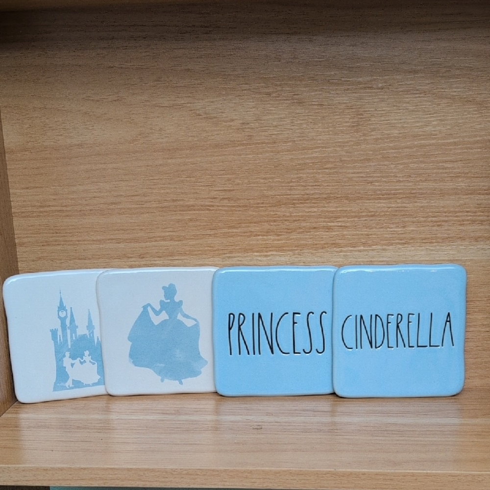 Rae Dunn Cinderella Disney Princess Coasters